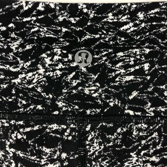 Lululemon Wunder Under Pant III Iced Wave White Black - 2 - Picture 8 of 10